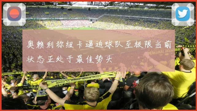 奥赖利称纽卡逼迫球队至极限当前状态正处于最佳势头